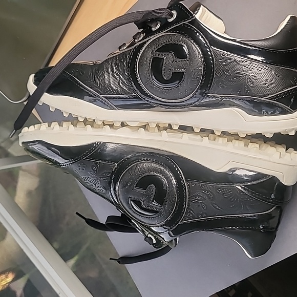 Duca Del Cosma Women's Golf Shoes Size 9 Black Patent Italian Leather - Picture 9 of 13